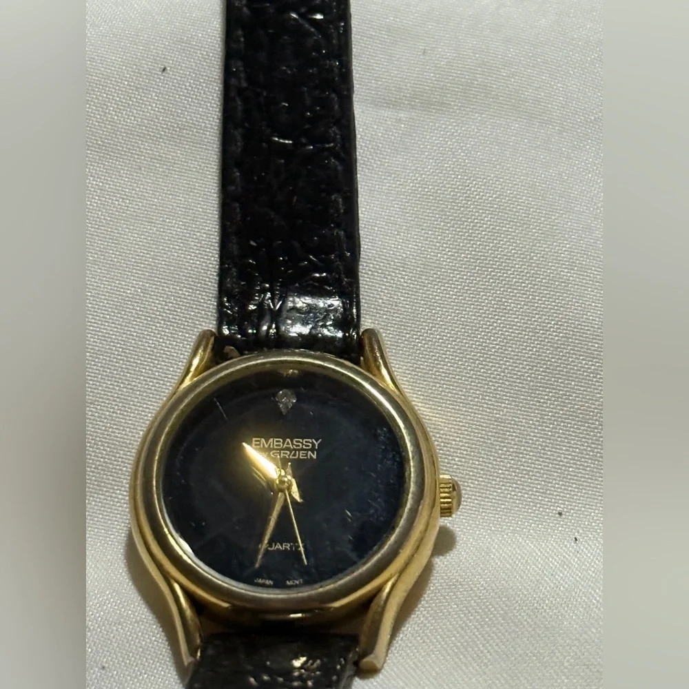 Embassy by Gruen Watch with Diamond Chip preloved